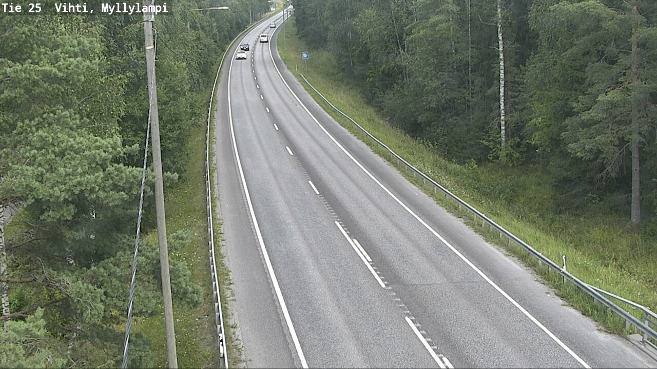 Weather Camera Image Road 25 Lohja Myllylampi, Lohja, Uusimaa