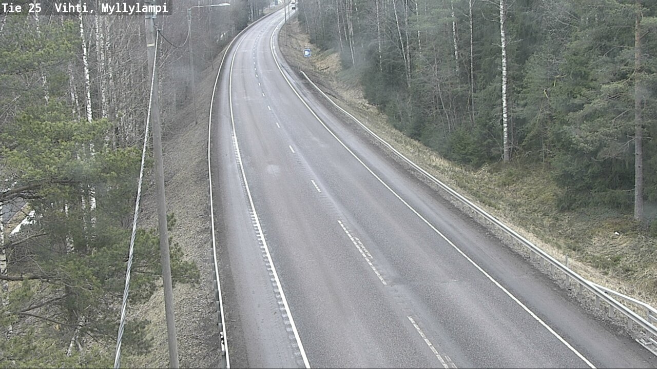 Weather Camera Image Road 25 Lohja Myllylampi, Lohja, Uusimaa