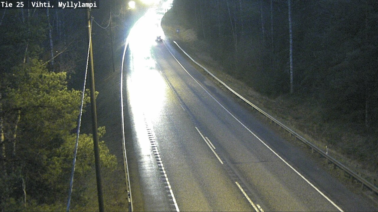 Weather Camera Image Väg 25 Lojo Myllylampi, Lohja, Uusimaa