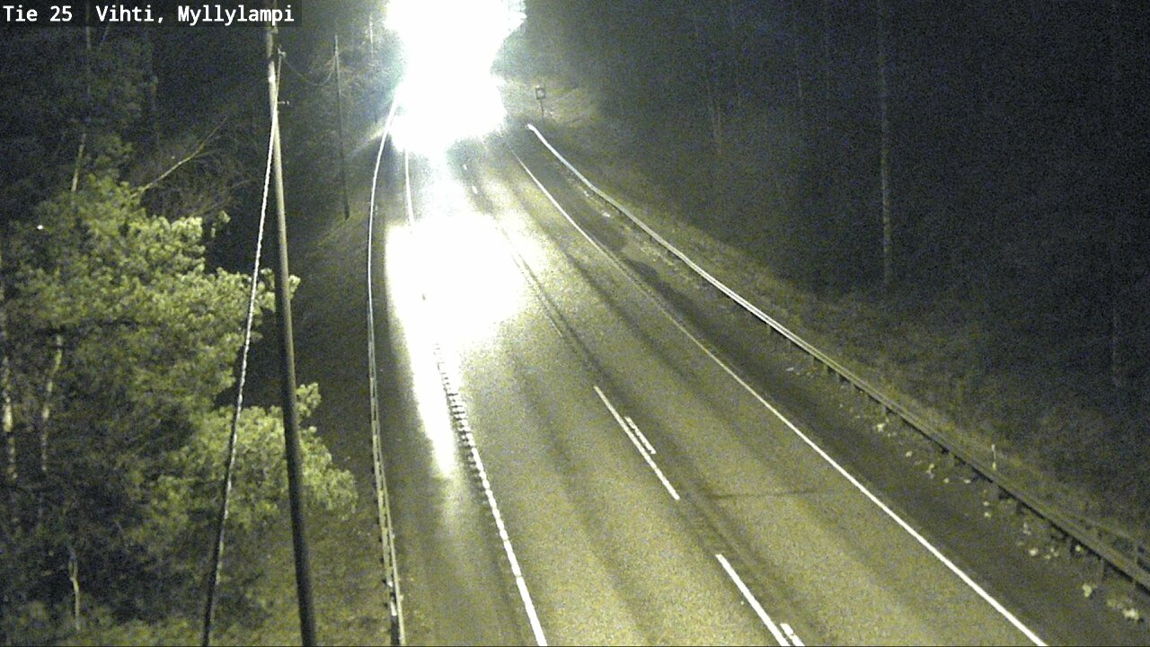 Weather Camera Image Väg 25 Lojo Myllylampi, Lohja, Uusimaa