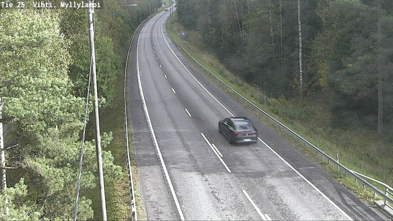 Weather Camera Image Väg 25 Lojo Myllylampi, Lohja, Uusimaa
