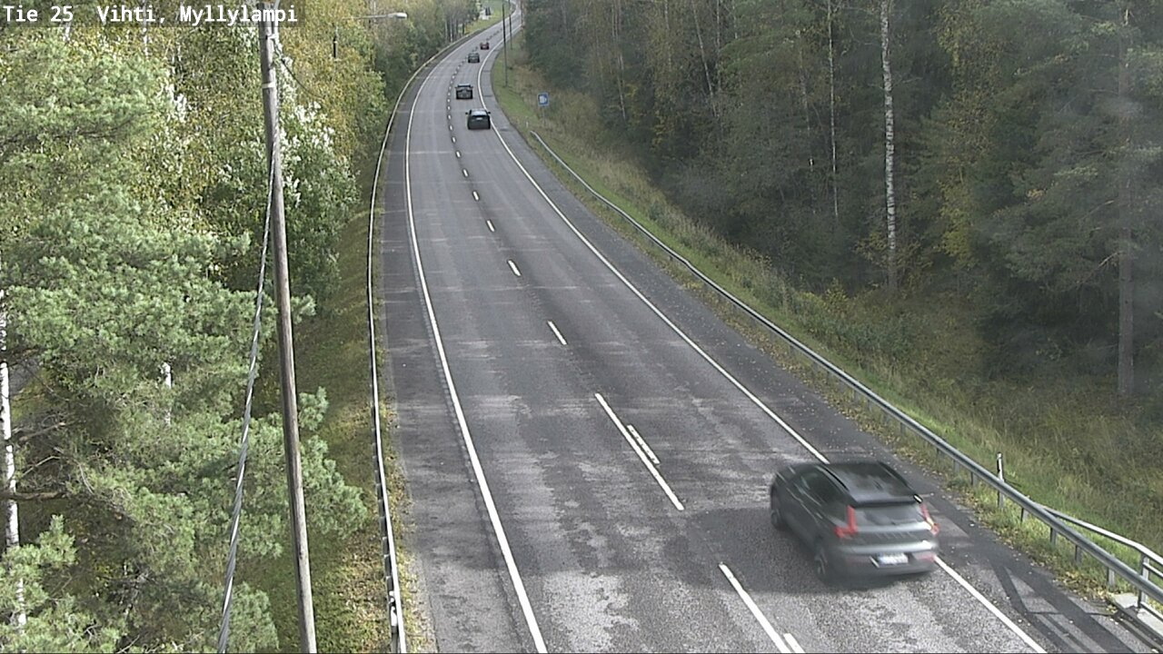 Weather Camera Image Väg 25 Lojo Myllylampi, Lohja, Uusimaa