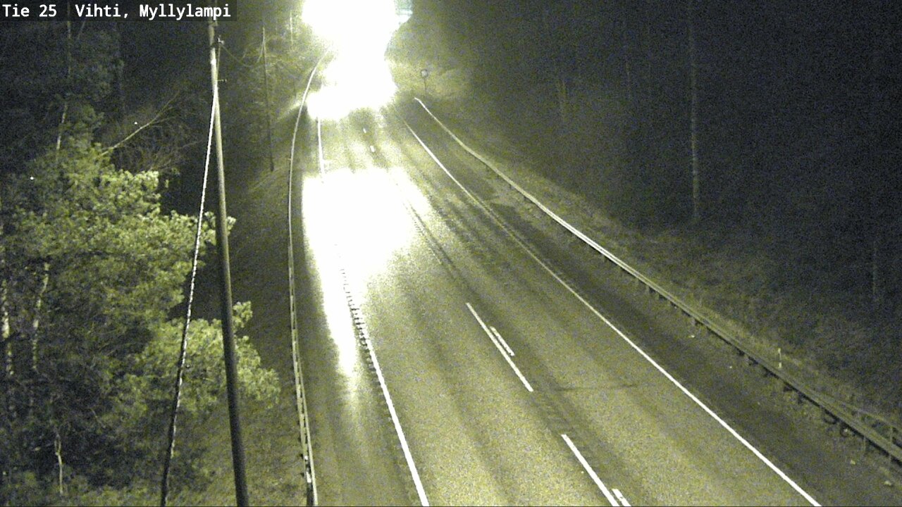 Weather Camera Image Väg 25 Lojo Myllylampi, Lohja, Uusimaa