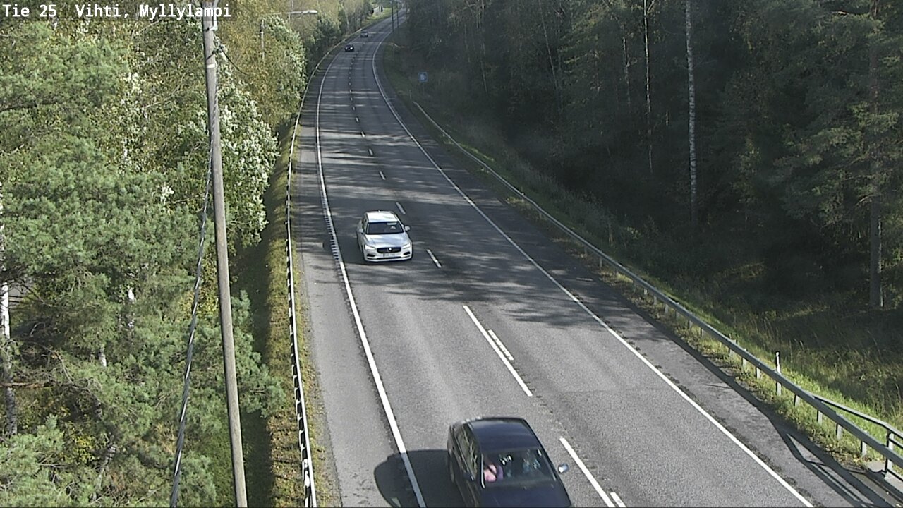 Weather Camera Image Väg 25 Lojo Myllylampi, Lohja, Uusimaa