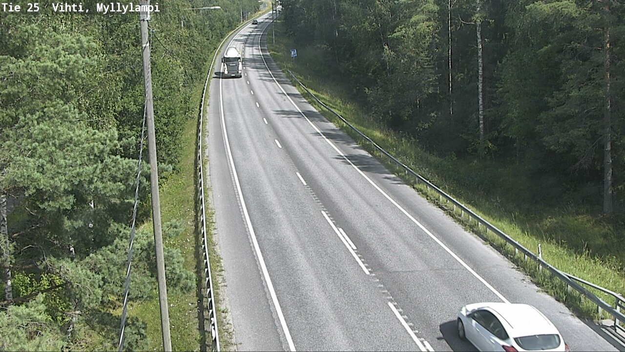 Weather Camera Image Road 25 Lohja Myllylampi, Lohja, Uusimaa