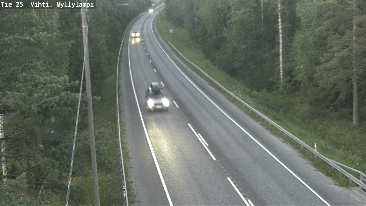 Weather Camera Image Road 25 Lohja Myllylampi, Lohja, Uusimaa