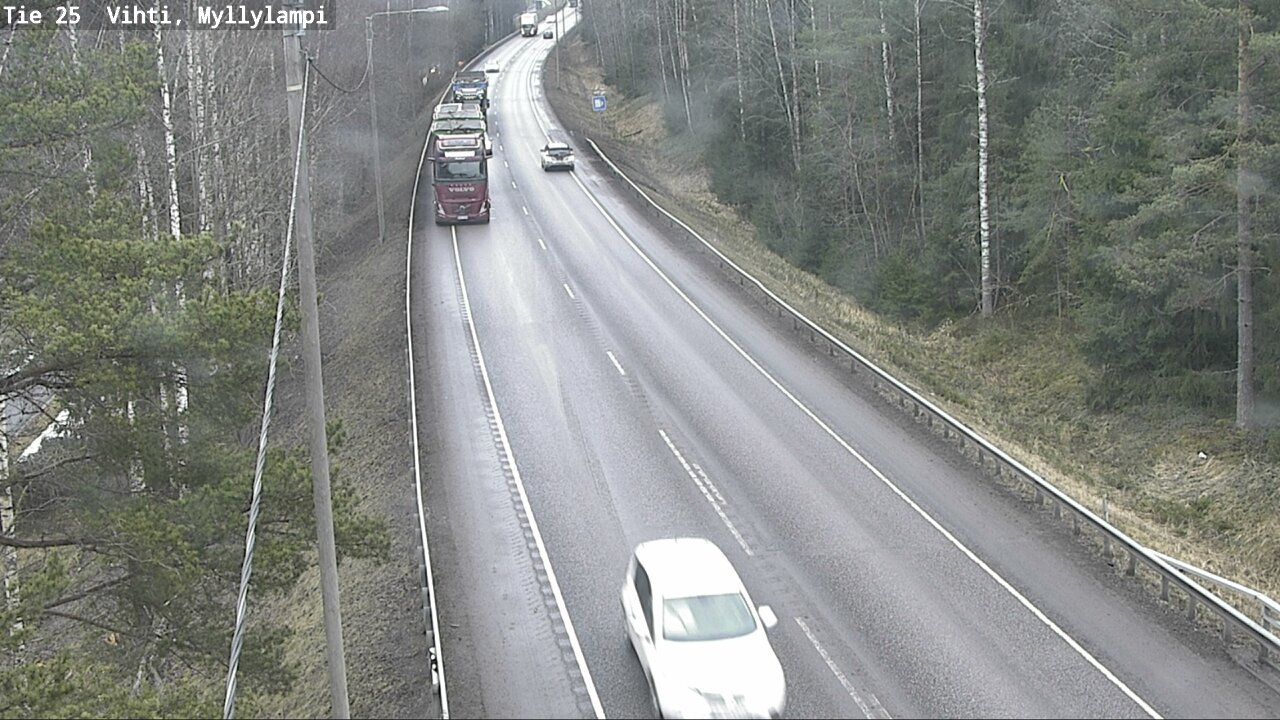 Weather Camera Image Väg 25 Lojo Myllylampi, Lohja, Uusimaa