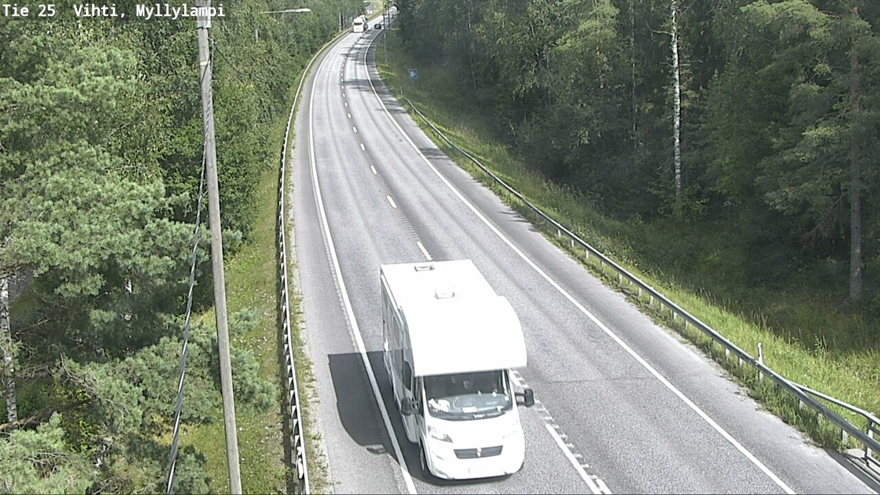 Weather Camera Image Road 25 Lohja Myllylampi, Lohja, Uusimaa