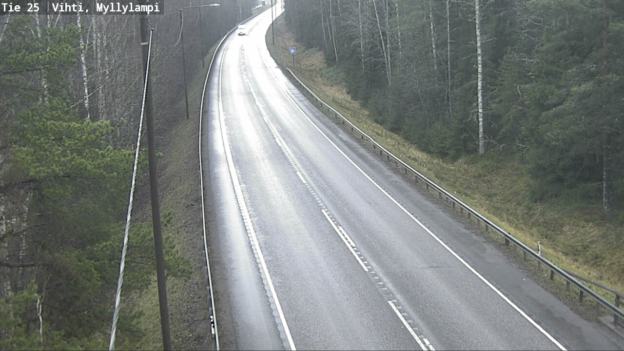 Weather Camera Image Väg 25 Lojo Myllylampi, Lohja, Uusimaa