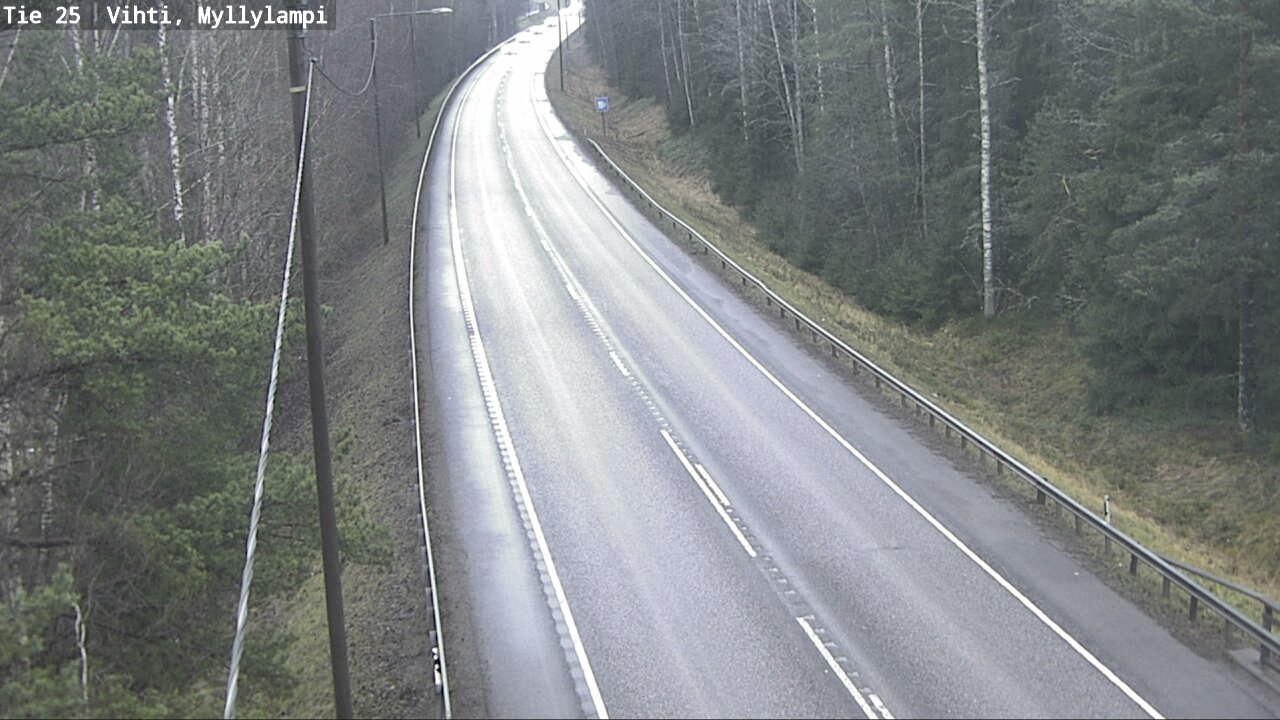 Weather Camera Image Road 25 Lohja Myllylampi, Lohja, Uusimaa