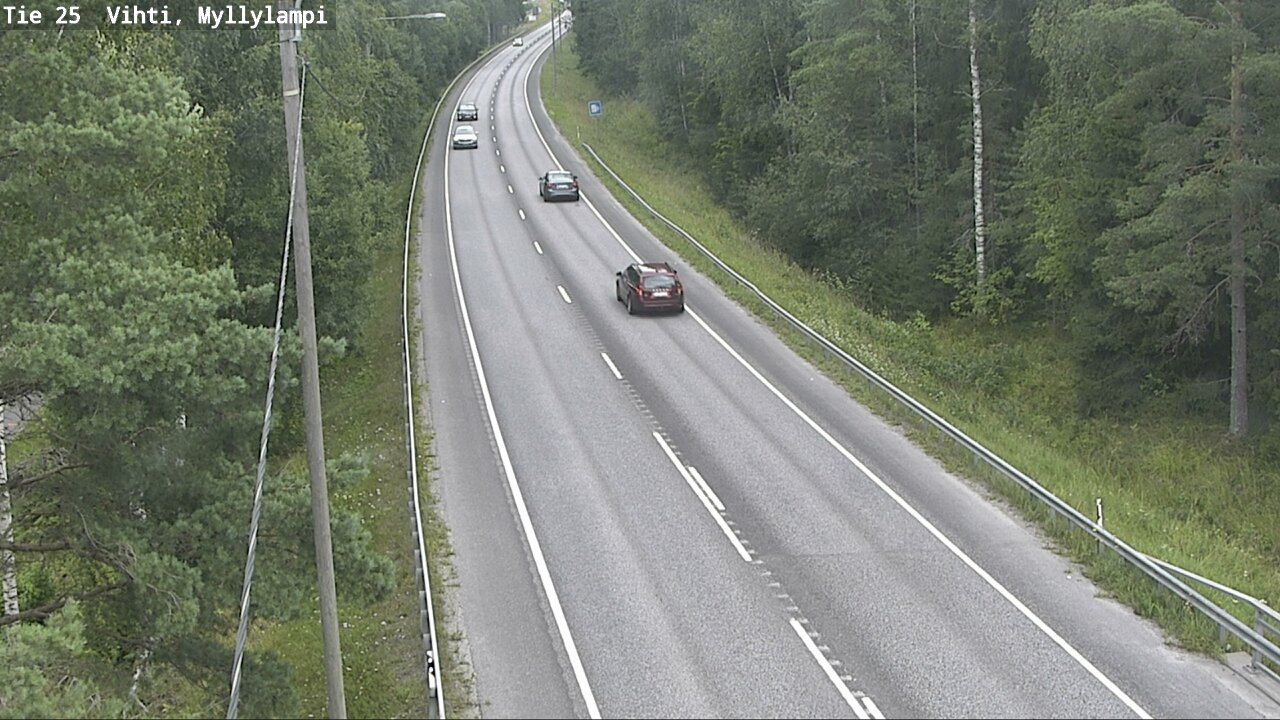 Weather Camera Image Road 25 Lohja Myllylampi, Lohja, Uusimaa