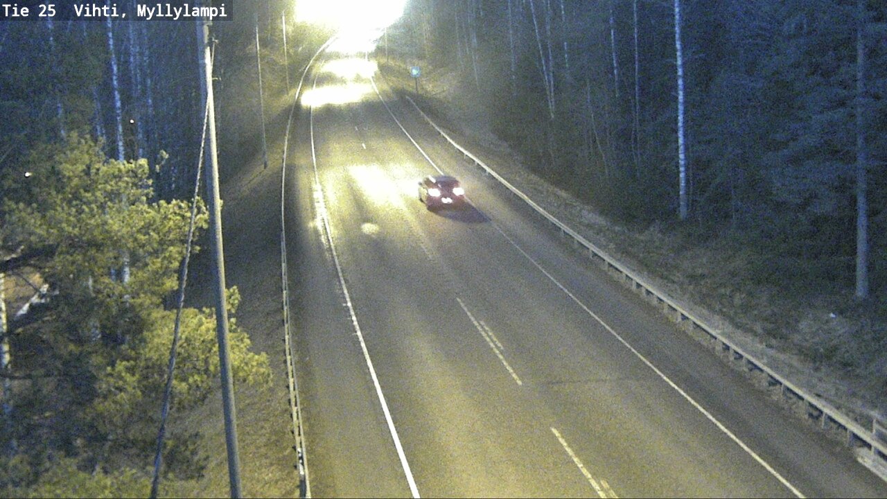 Weather Camera Image Road 25 Lohja Myllylampi, Lohja, Uusimaa