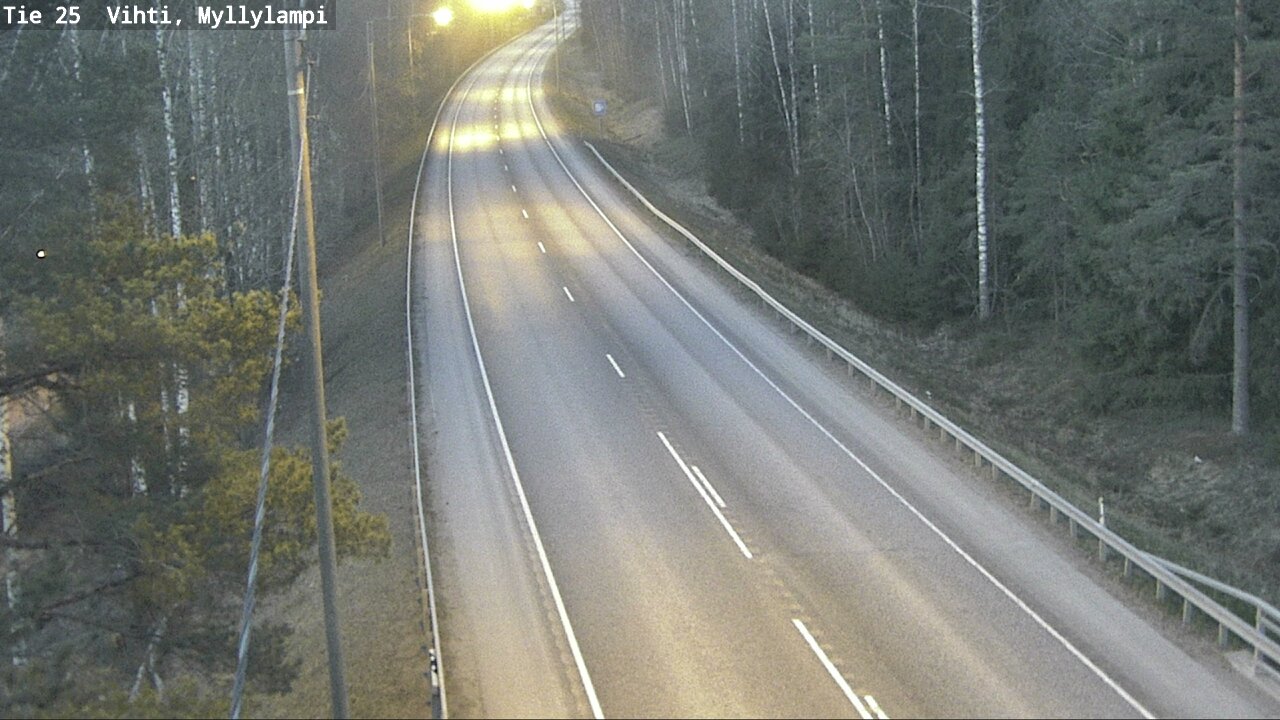 Weather Camera Image Road 25 Lohja Myllylampi, Lohja, Uusimaa