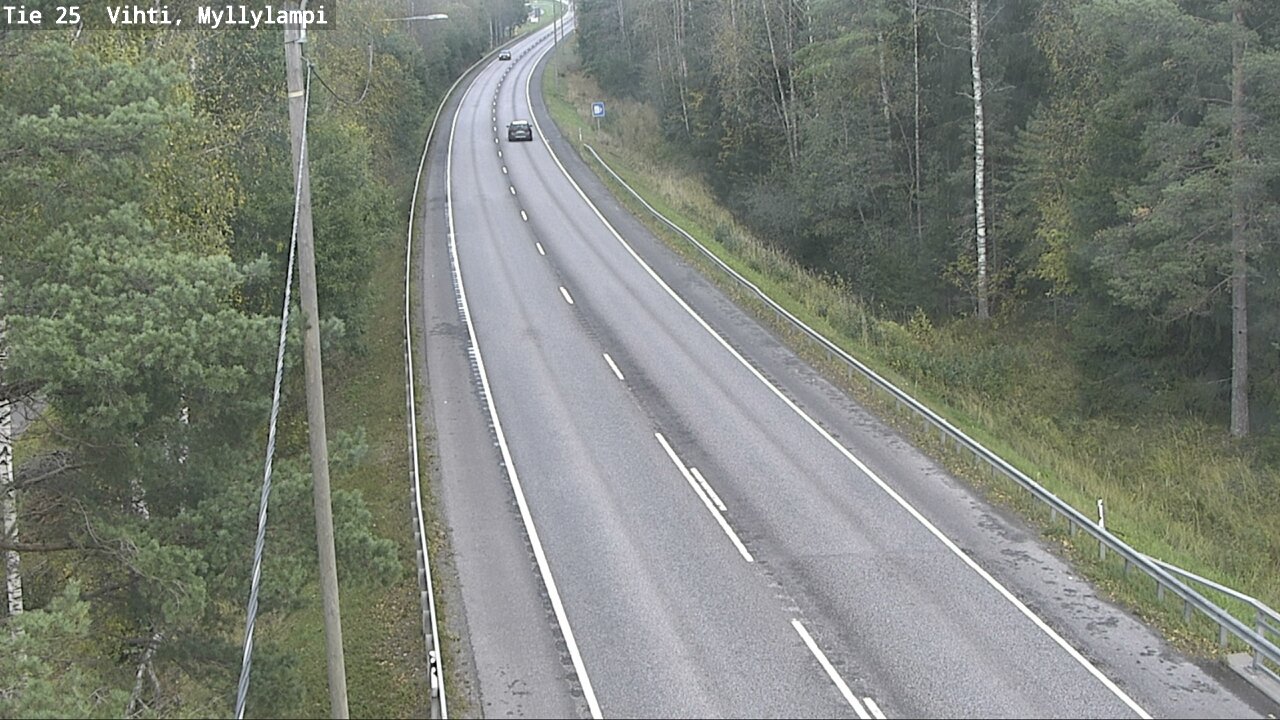 Weather Camera Image Road 25 Lohja Myllylampi, Lohja, Uusimaa