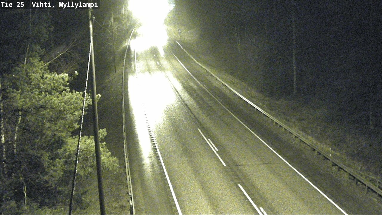 Weather Camera Image Väg 25 Lojo Myllylampi, Lohja, Uusimaa
