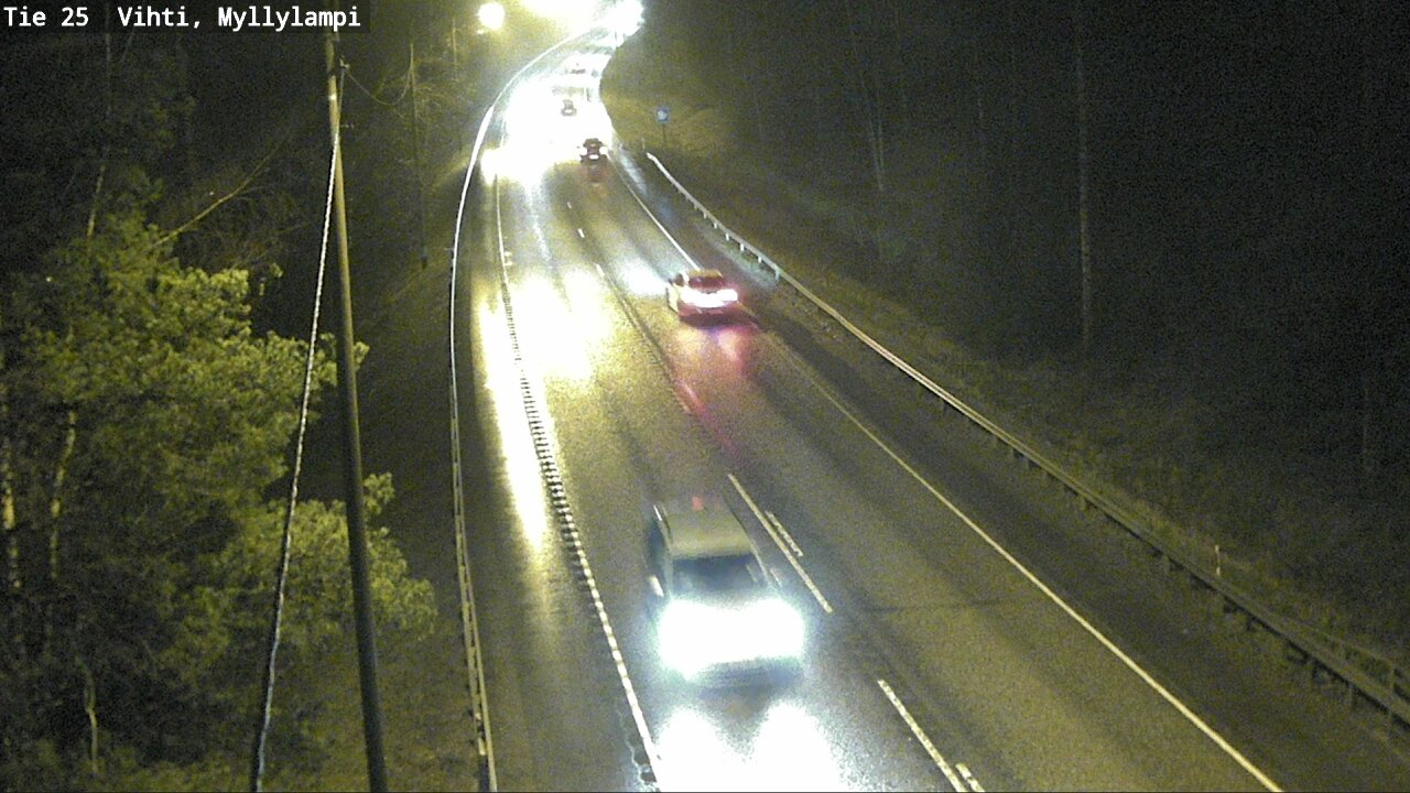 Weather Camera Image Väg 25 Lojo Myllylampi, Lohja, Uusimaa