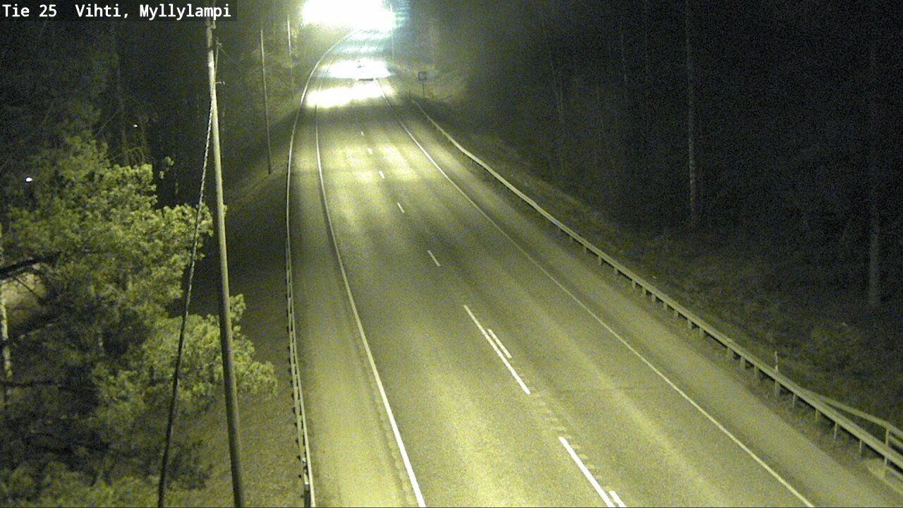 Weather Camera Image Väg 25 Lojo Myllylampi, Lohja, Uusimaa
