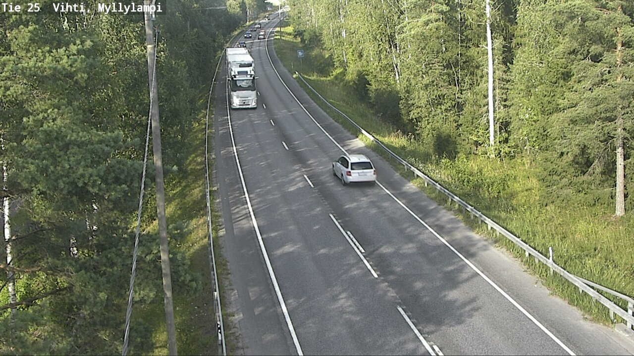 Weather Camera Image Road 25 Lohja Myllylampi, Lohja, Uusimaa