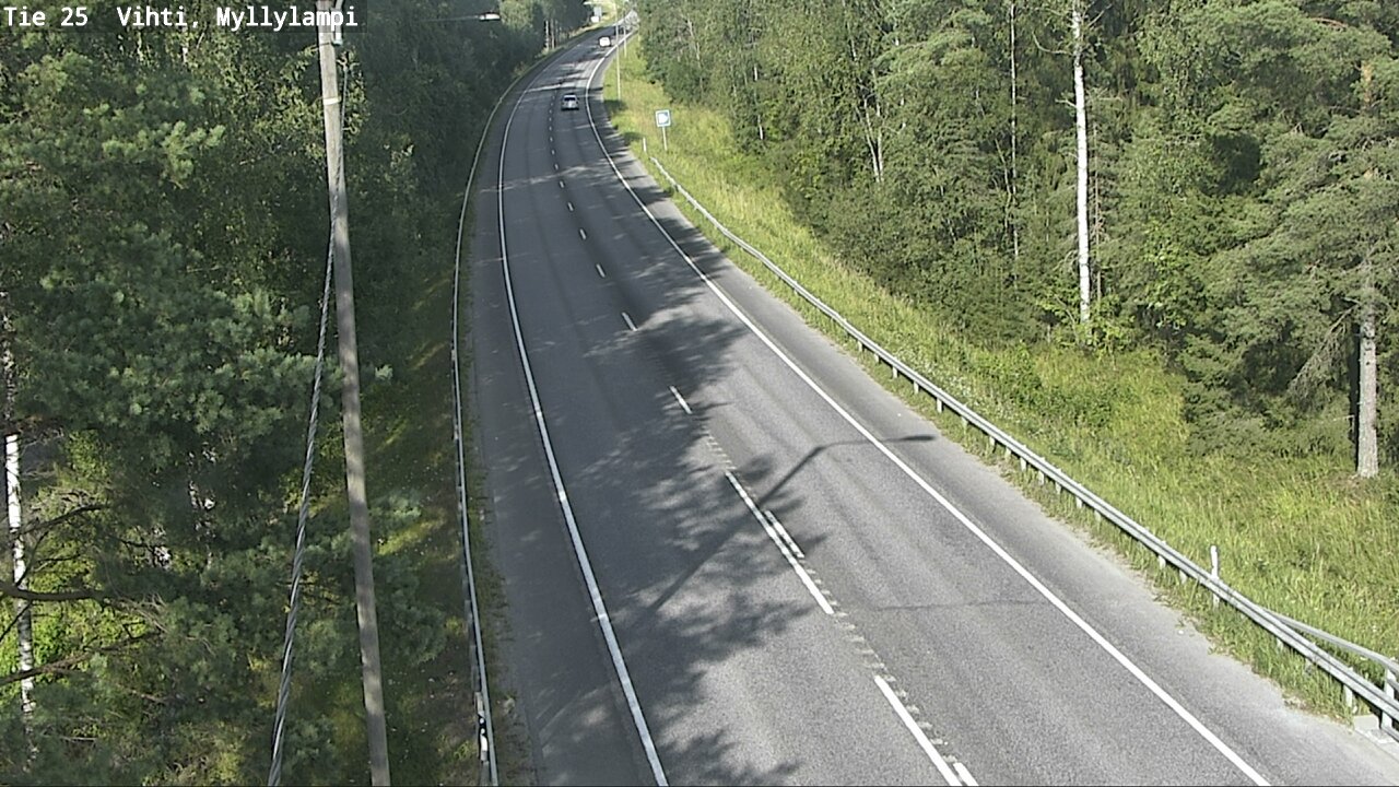 Weather Camera Image Road 25 Lohja Myllylampi, Lohja, Uusimaa
