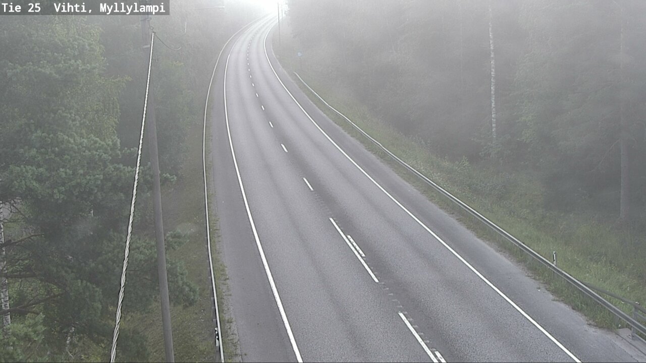 Weather Camera Image Road 25 Lohja Myllylampi, Lohja, Uusimaa