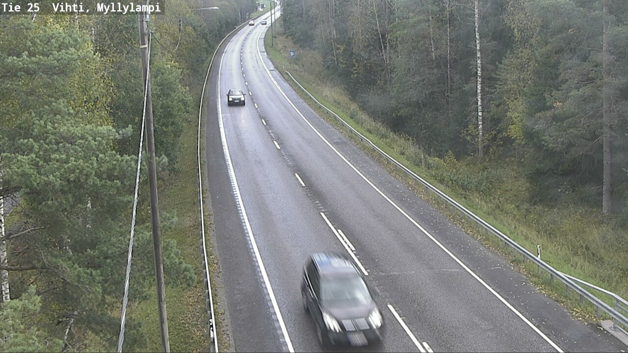 Weather Camera Image Väg 25 Lojo Myllylampi, Lohja, Uusimaa