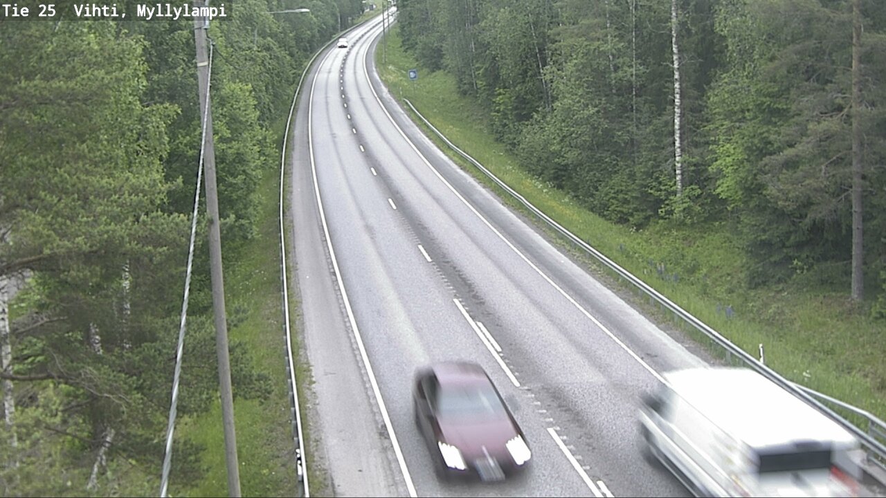 Weather Camera Image Väg 25 Lojo Myllylampi, Lohja, Uusimaa
