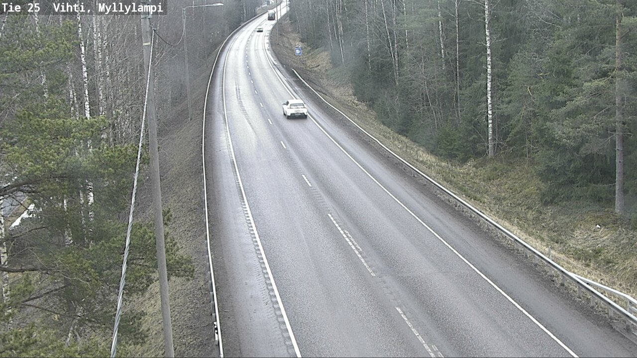 Weather Camera Image Väg 25 Lojo Myllylampi, Lohja, Uusimaa