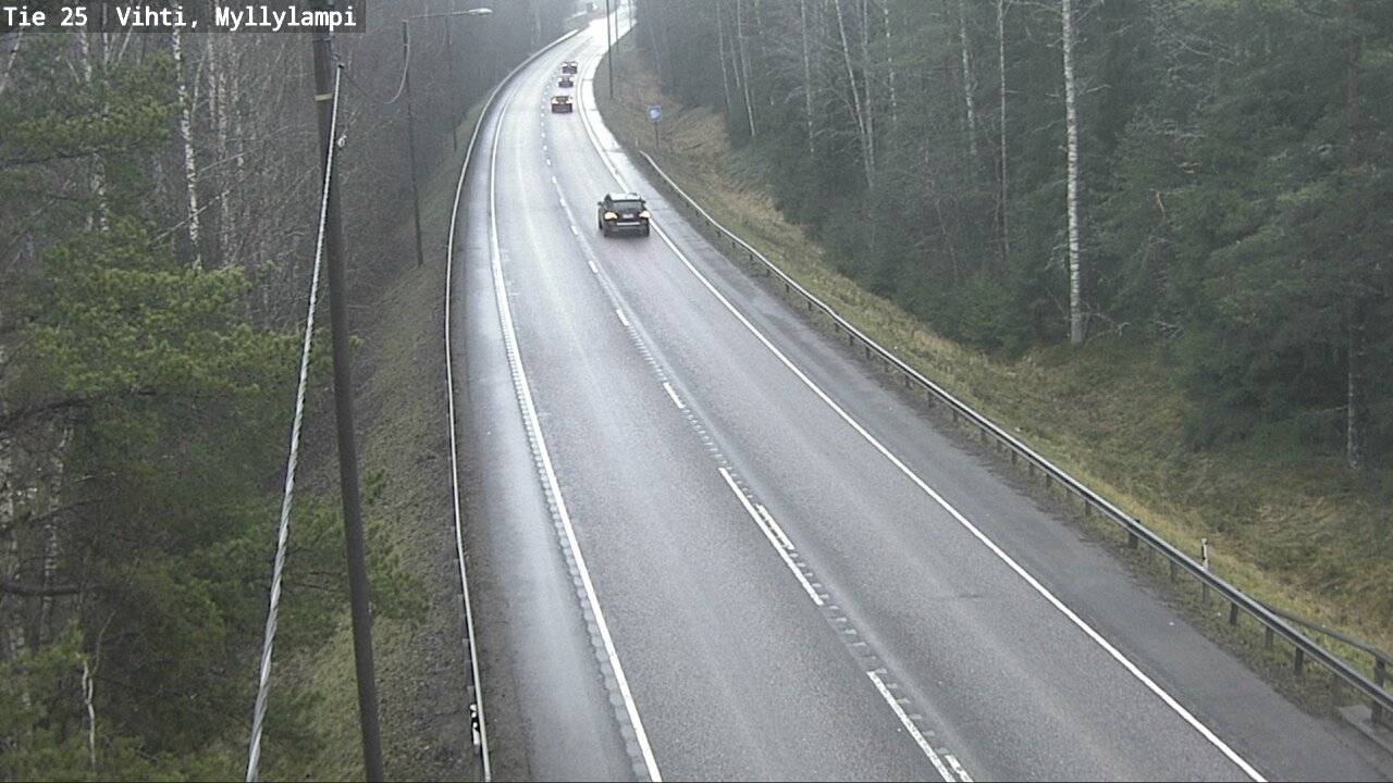 Weather Camera Image Väg 25 Lojo Myllylampi, Lohja, Uusimaa