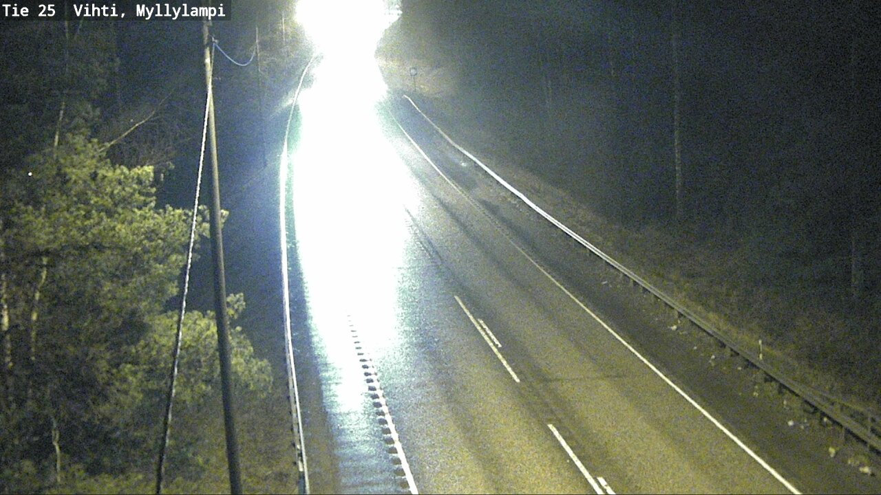 Weather Camera Image Väg 25 Lojo Myllylampi, Lohja, Uusimaa