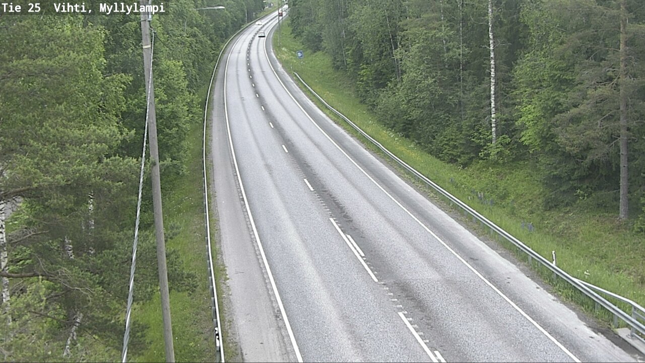 Weather Camera Image Road 25 Lohja Myllylampi, Lohja, Uusimaa