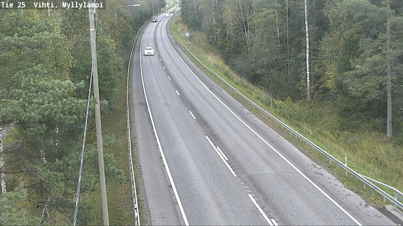 Weather Camera Image Road 25 Lohja Myllylampi, Lohja, Uusimaa