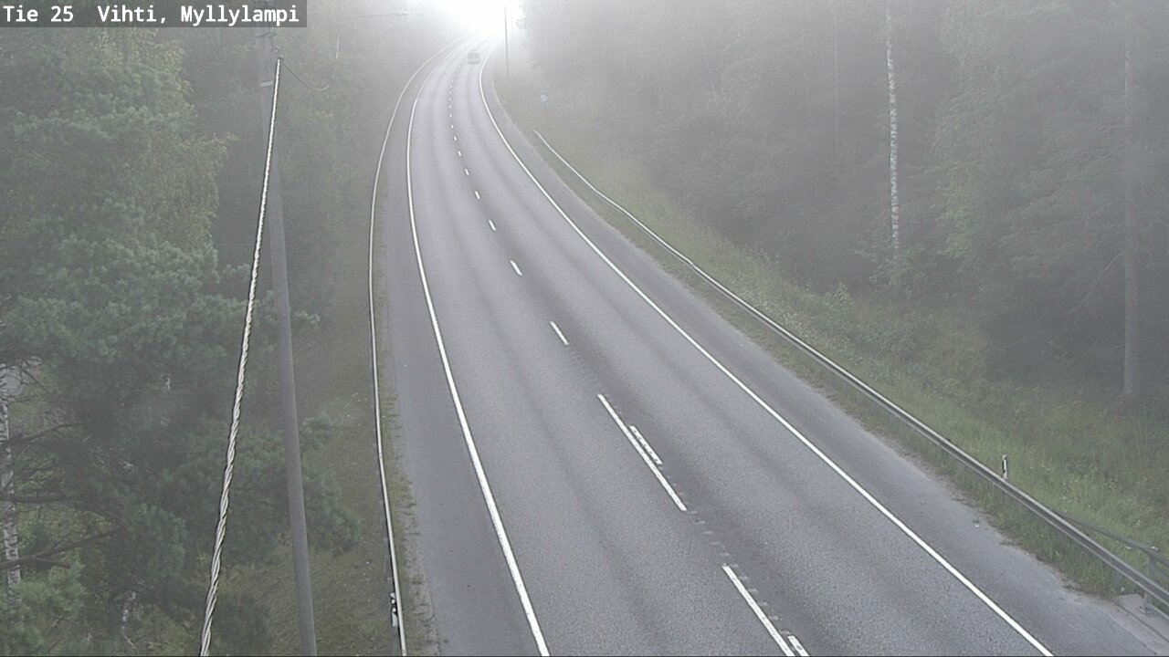Weather Camera Image Road 25 Lohja Myllylampi, Lohja, Uusimaa