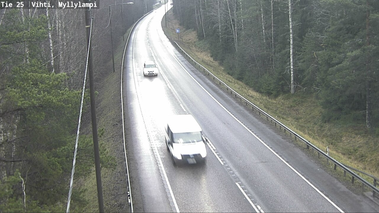 Weather Camera Image Väg 25 Lojo Myllylampi, Lohja, Uusimaa