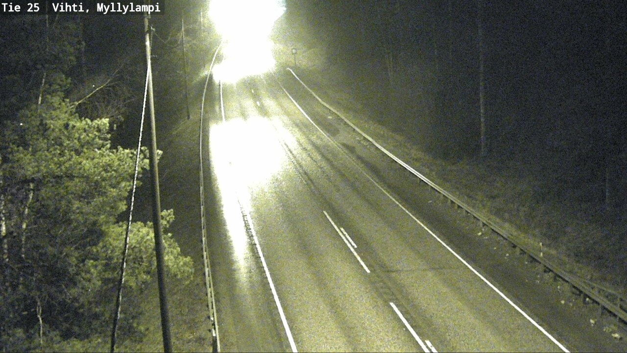 Weather Camera Image Väg 25 Lojo Myllylampi, Lohja, Uusimaa