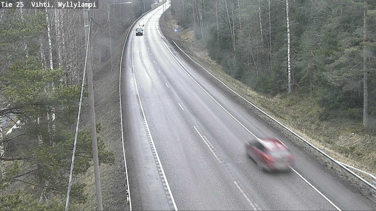 Weather Camera Image Väg 25 Lojo Myllylampi, Lohja, Uusimaa