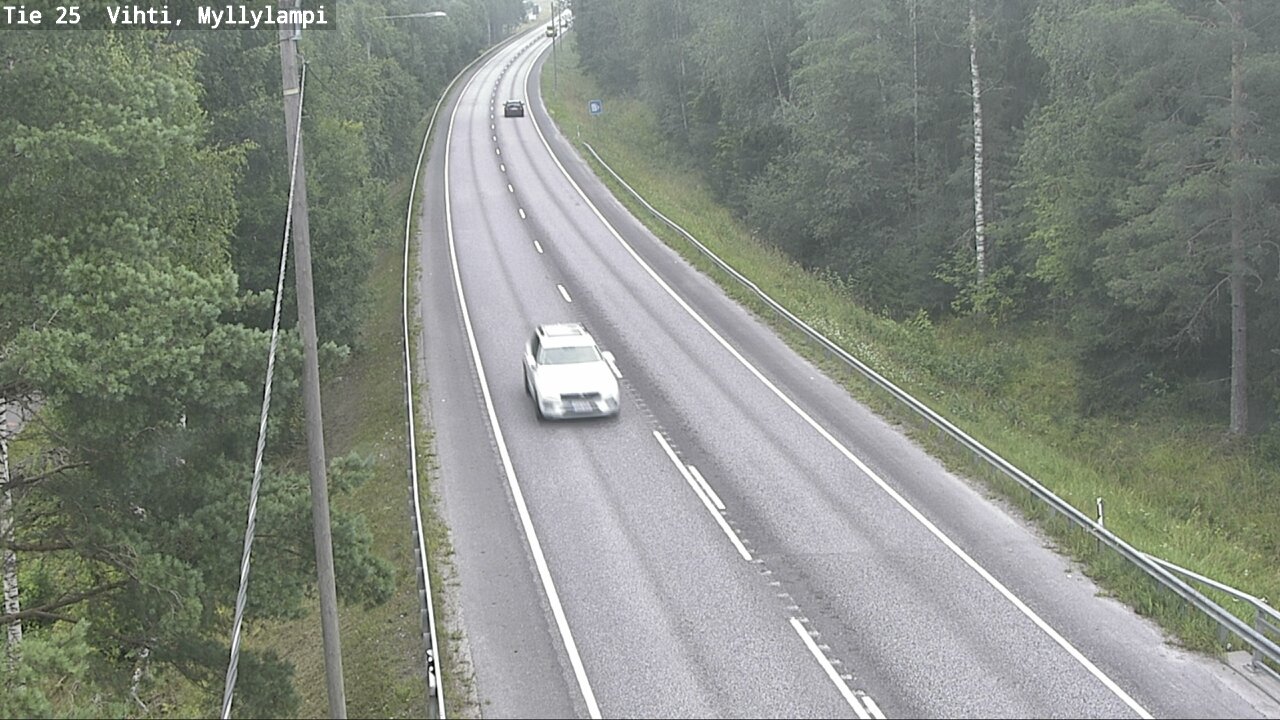Weather Camera Image Väg 25 Lojo Myllylampi, Lohja, Uusimaa