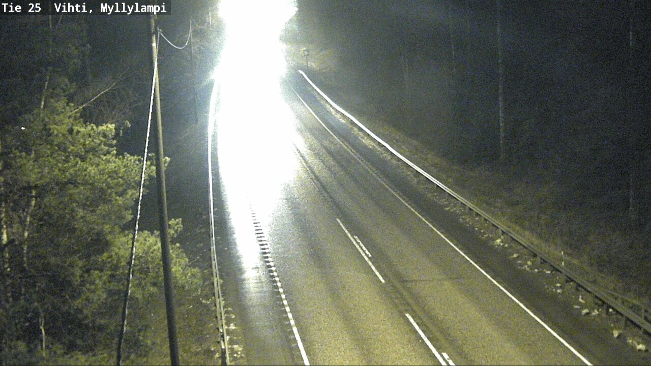 Weather Camera Image Väg 25 Lojo Myllylampi, Lohja, Uusimaa