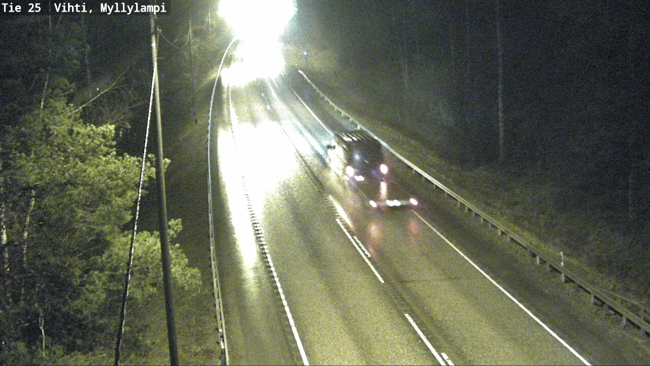 Weather Camera Image Väg 25 Lojo Myllylampi, Lohja, Uusimaa