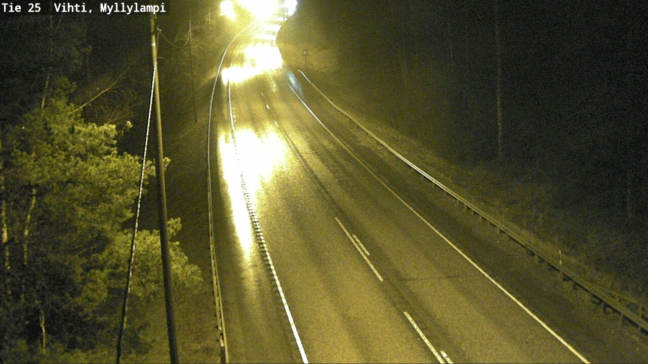 Weather Camera Image Väg 25 Lojo Myllylampi, Lohja, Uusimaa