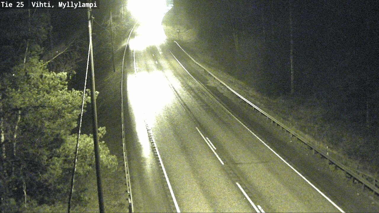 Weather Camera Image Väg 25 Lojo Myllylampi, Lohja, Uusimaa