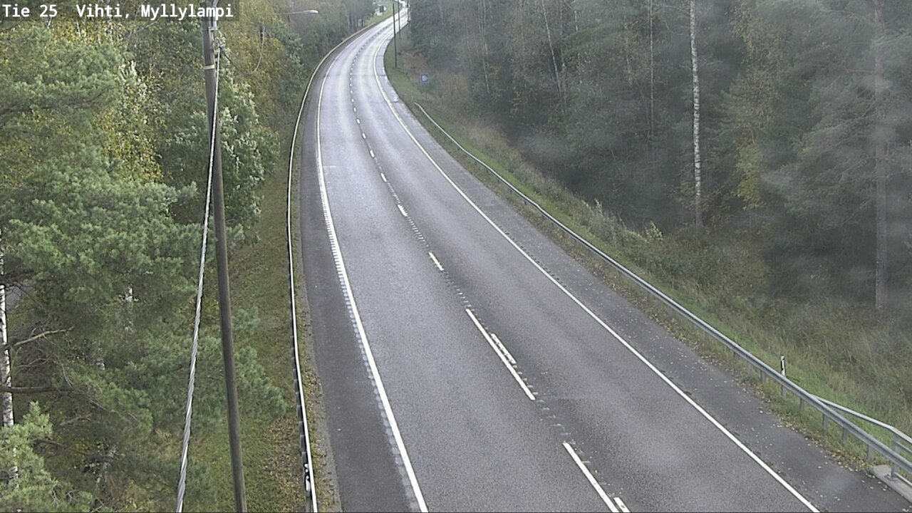 Weather Camera Image Road 25 Lohja Myllylampi, Lohja, Uusimaa