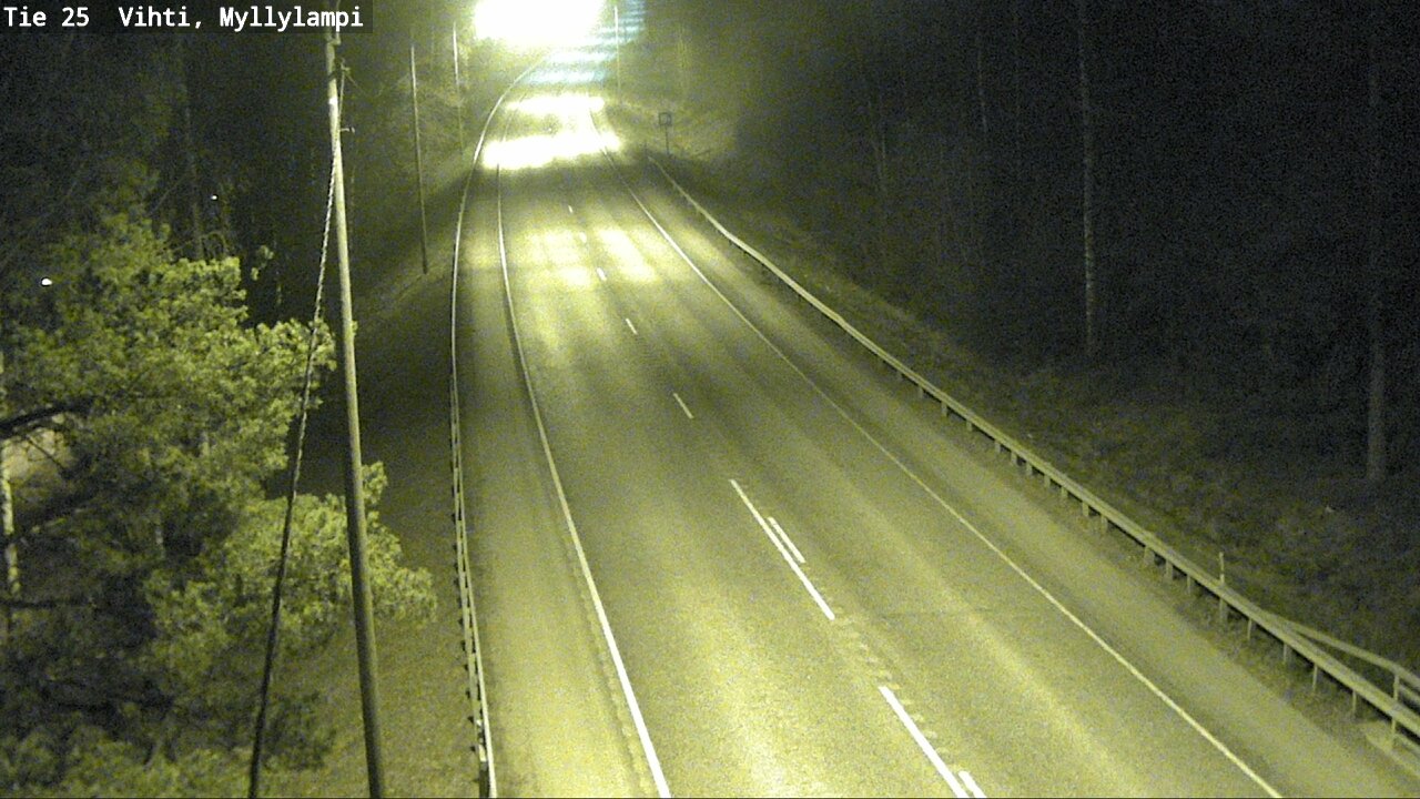 Weather Camera Image Väg 25 Lojo Myllylampi, Lohja, Uusimaa