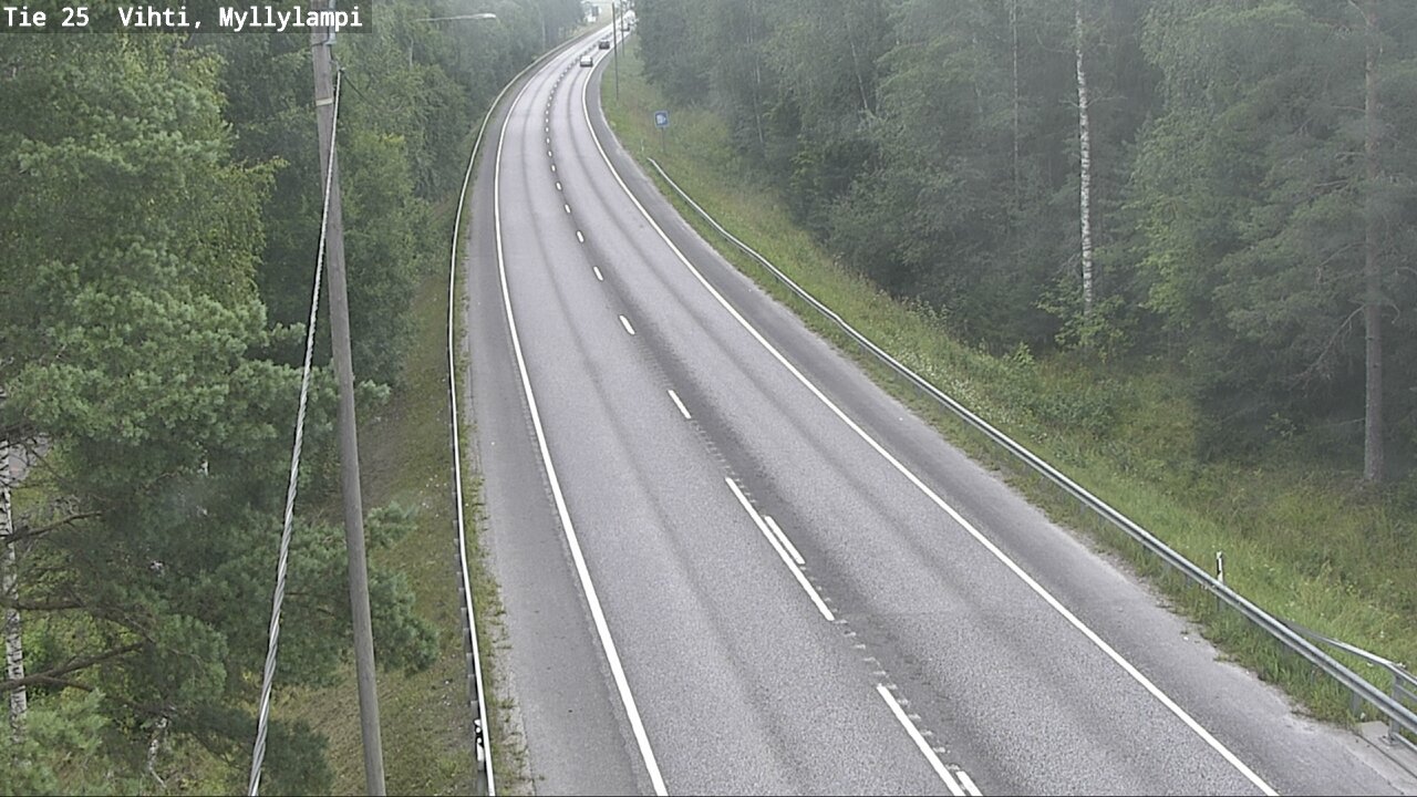 Weather Camera Image Road 25 Lohja Myllylampi, Lohja, Uusimaa