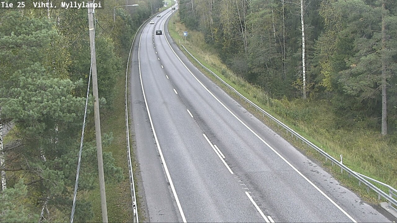 Weather Camera Image Road 25 Lohja Myllylampi, Lohja, Uusimaa