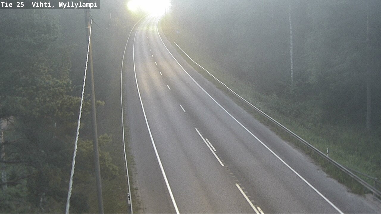 Weather Camera Image Road 25 Lohja Myllylampi, Lohja, Uusimaa