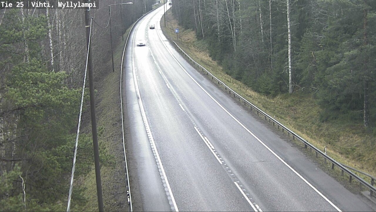Weather Camera Image Road 25 Lohja Myllylampi, Lohja, Uusimaa