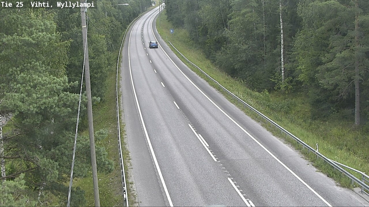 Weather Camera Image Road 25 Lohja Myllylampi, Lohja, Uusimaa