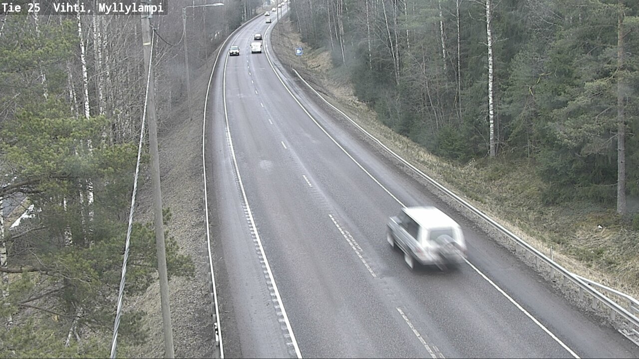 Weather Camera Image Road 25 Lohja Myllylampi, Lohja, Uusimaa