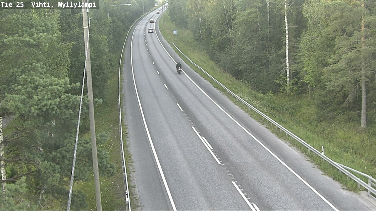 Weather Camera Image Road 25 Lohja Myllylampi, Lohja, Uusimaa