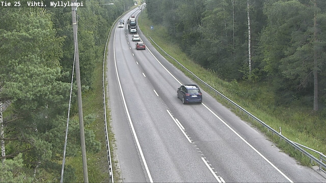 Weather Camera Image Road 25 Lohja Myllylampi, Lohja, Uusimaa